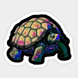 Vaporwave Turtle Sticker